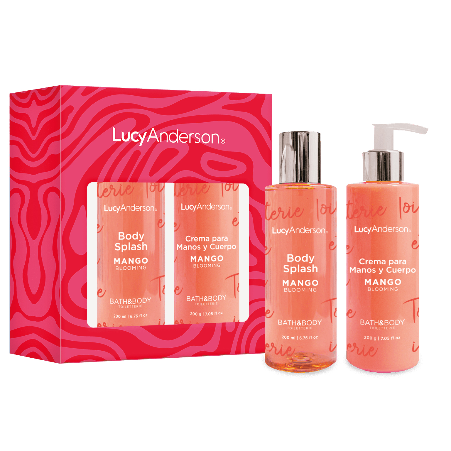 LUCY ANDERSON SET BODY SPLASH MANGO BLOOMING Y CREMA DE MANOS